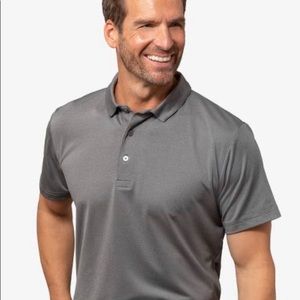 Mizzen+Main Men’s XL Grey Performance Golf Polo